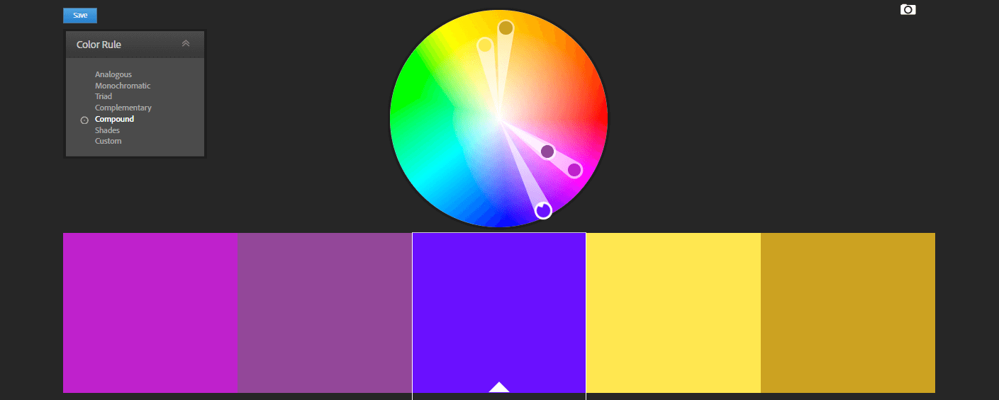 An example of a compound color scheme.